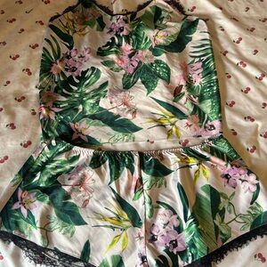 Victoria's Secret Tropical Floral Pajama Set